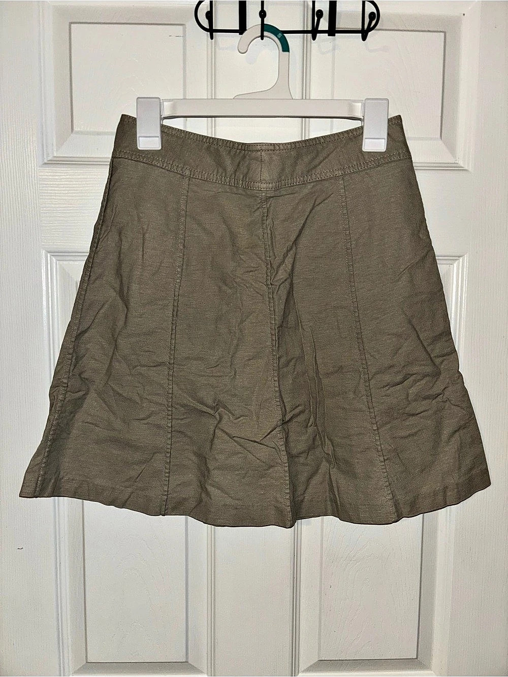 George Stretch Linen Blend Skirt Size 6